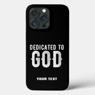 FUNDA PARA iPhone 13 PRO DEDICADO AL TEXTO BLANCO DEL PERSONALIZABLE GUAY D