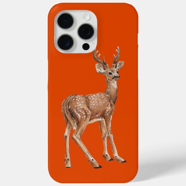 Funda De Case-Mate Para iPhone Deer en rojo (Reverso )