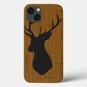Funda Para iPhone 13 Deer Head on Wood