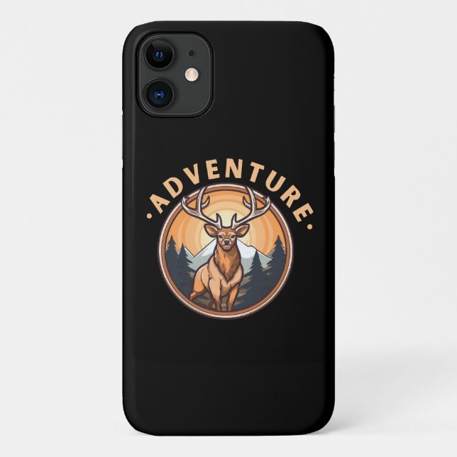 Funda De Case-Mate Para iPhone Deer - Wildness - Camping - Aventura (Reverso)