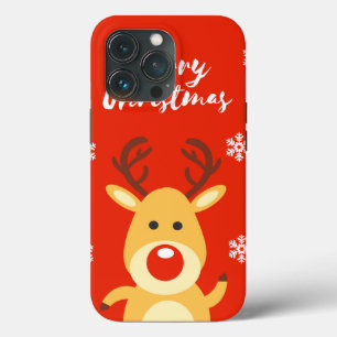 Funda Para iPhone 13 Pro Deerro de nariz roja