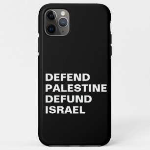 Funda Para iPhone 11 Pro Max Defender Palestina defunde Israel- Anti Israel