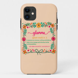 Funda Para iPhone 11 Definición de la abuela del marco de las flores