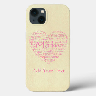 Funda Para iPhone 13 Definición de un esquema de corazón-madre por part