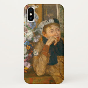 Funda Para iPhone X Degas, una mujer sentada al lado de una bolsa de f