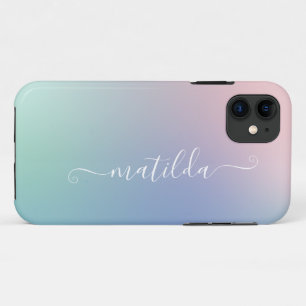Funda Para iPhone 11 Degradado de arco iris moderno abstracto