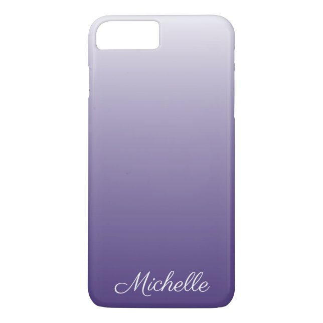 Funda De Case-Mate Para iPhone Degradado oscuro ultravioleta personalizado (Reverso)