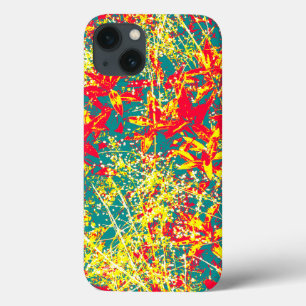 Funda Para iPhone 13 deja cubierta de aire verde rojo amarillo y blanco