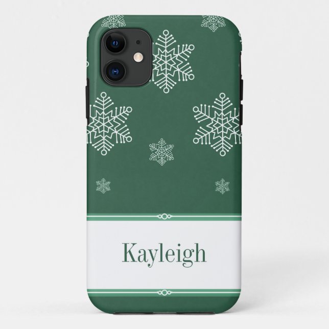 Funda De Case-Mate Para iPhone Deja que nieve BT iPhone 5 Funda, verde (Reverso)