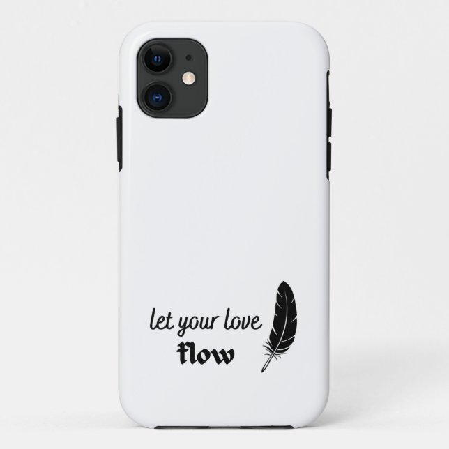 Funda De Case-Mate Para iPhone Deja que tu amor fluya (Reverso)