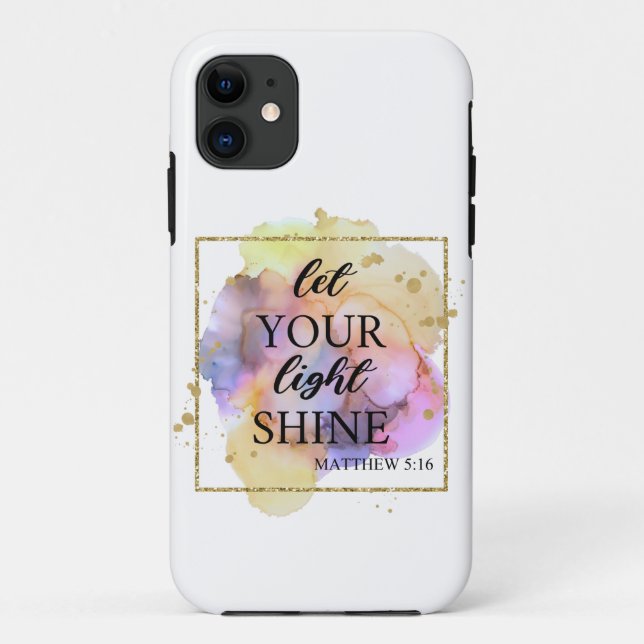 Funda De Case-Mate Para iPhone Deja que tu luz brille (Reverso)