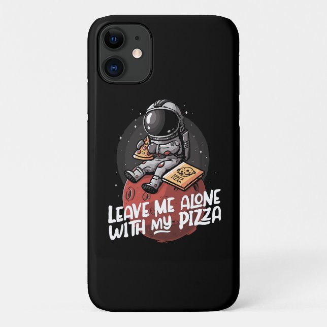 Funda De Case-Mate Para iPhone Déjame solo con mi pizza (Reverso)