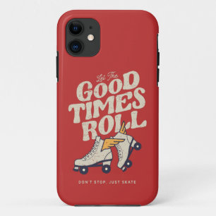 FUNDA PARA iPhone 11 DEJAR QUE LOS BUENOS TIEMPOS ROLLEN EL SKATE RETRO