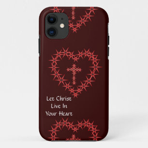 FUNDA PARA iPhone 11 DEJE A CRISTO VIVIR EN SU CORAZÓN