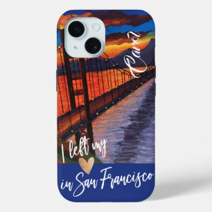 Funda Para iPhone 15 "Dejé Mi Corazón En San Francisco" Personalizado i