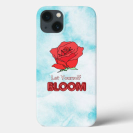 Funda Para iPhone 13 Déjente florecer el arte de las rosas rojas