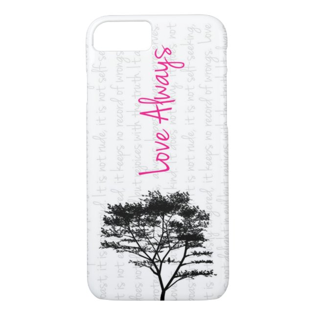 Funda De Case-Mate Para iPhone Del amor pájaro siempre - en árbol (Reverso)