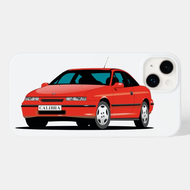 Funda De Case-Mate Para iPhone Delantero rojo Opel Calibra (Reverso  (Hotizontal))