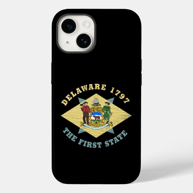 FUNDA DE Case-Mate PARA iPhone DELAWARE 1797 LA PRIMERA BANDERA ESTATAL (Reverso )