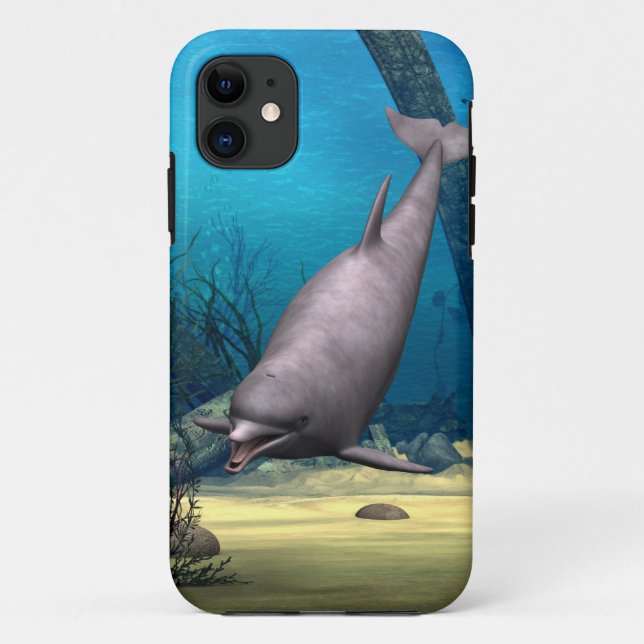 Funda De Case-Mate Para iPhone Delfín (Reverso)