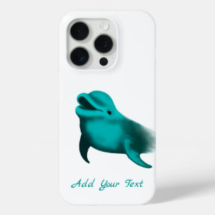 Funda Para iPhone 15 Pro Delfín Afortunado - Agregue su Texto