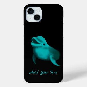 Funda Para iPhone 15 Mini Delfín afortunado - Añade tu texto