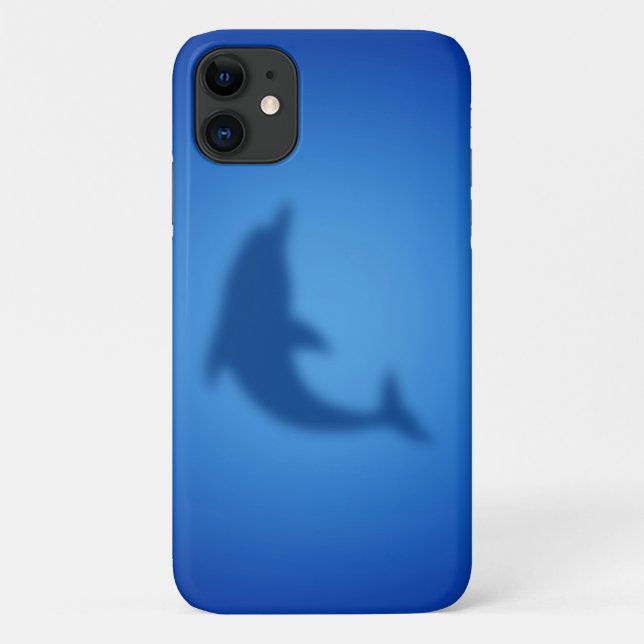 Funda De Case-Mate Para iPhone Delfín azul (Reverso)