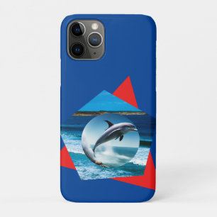 Funda Para iPhone 11 Pro Delfín Bailando En Las Ondas,