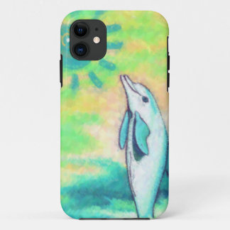 Funda Para iPhone 11 Delfín pintado