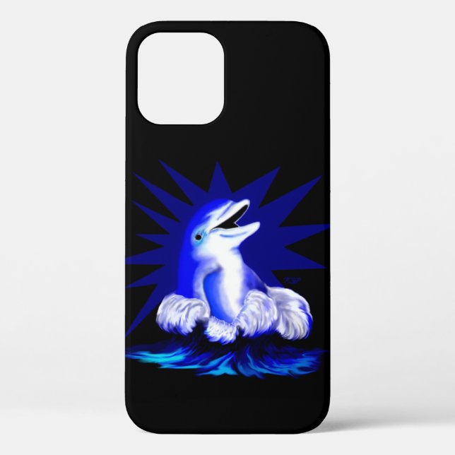 Funda De Case-Mate Para iPhone Delfín sonriente (Reverso )