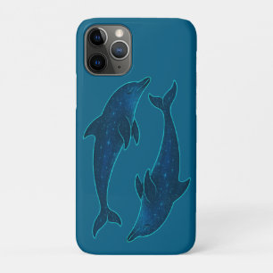 Funda Para iPhone 11 Pro Delfines en el mar azul profundo