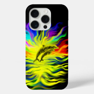 Funda Para iPhone 15 Pro Delfines en el Sol