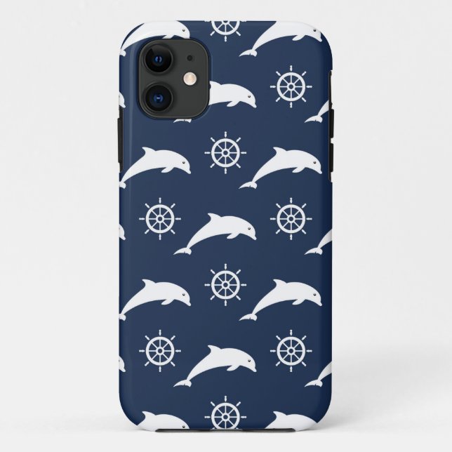 Funda De Case-Mate Para iPhone Delfínes en modelo del desfile (Reverso)
