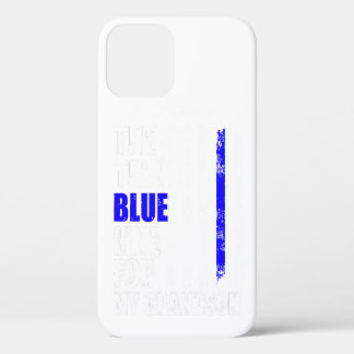 Funda Para iPhone 12 Pro Delgada Línea Azul La Bandera De La Policía En La 