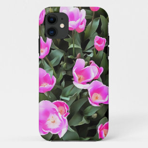 Funda Para iPhone 11 Delicados tulipanes rosas de Estambul