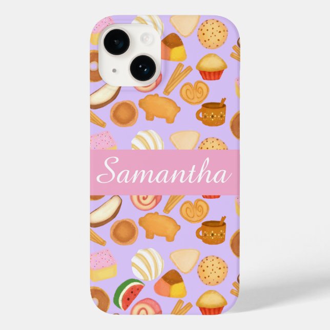 Funda De Case-Mate Para iPhone Delicioso Pan Dulce mexicano de pan dulce (Reverso )