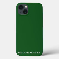 Delicious Monster color verde nombre Funda-Mate iP