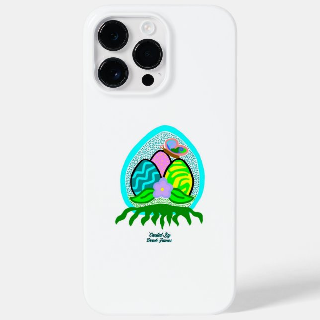 Funda De Case-Mate Para iPhone Delightful Easter Eggs Apple iPhone 14 Pro Max (Reverso)