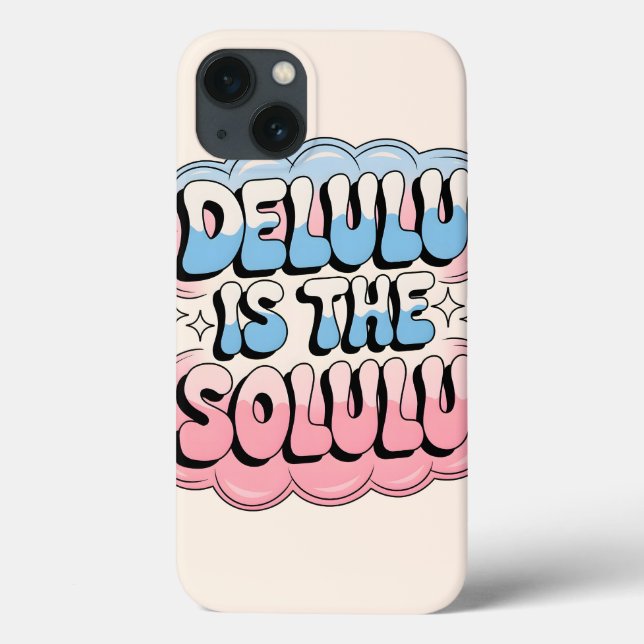 Funda De Case-Mate Para iPhone Delulu es el Solulu (Reverso)