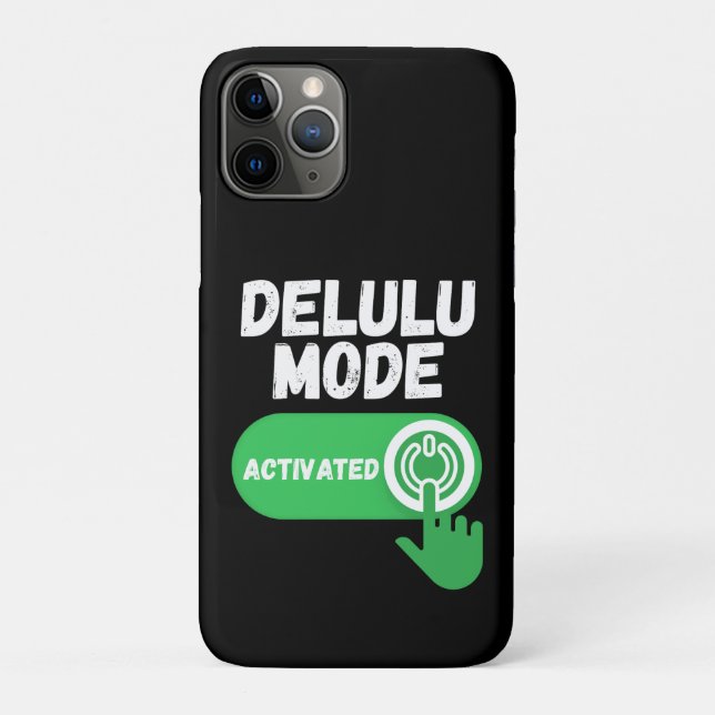 Funda De Case-Mate Para iPhone Delulu Mode Activated | Funny Gen Z (Reverso)