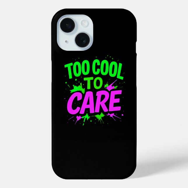 Funda De Case-Mate Para iPhone Demasiado Guay Para Cuidar La Protección Elegante (Reverso )