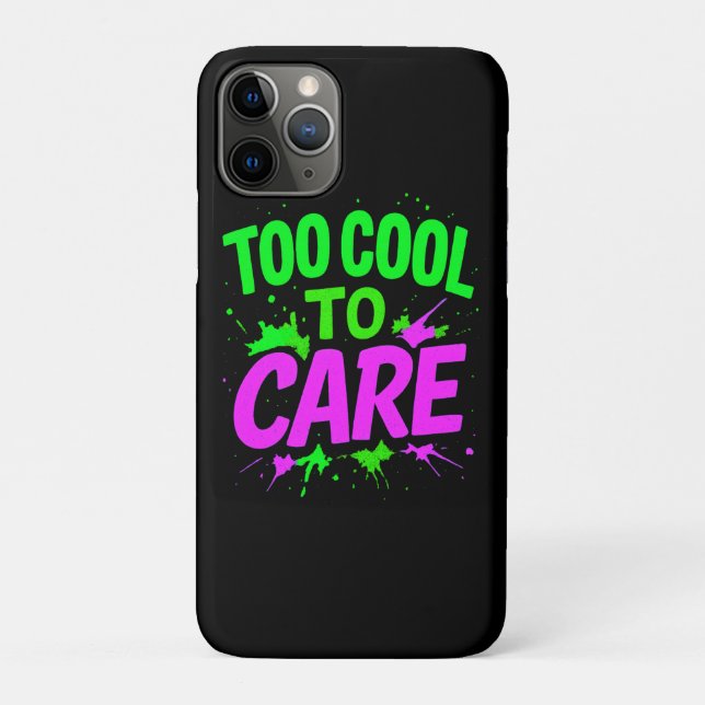 Funda De Case-Mate Para iPhone Demasiado Guay Para Cuidar La Protección Elegante (Reverso)