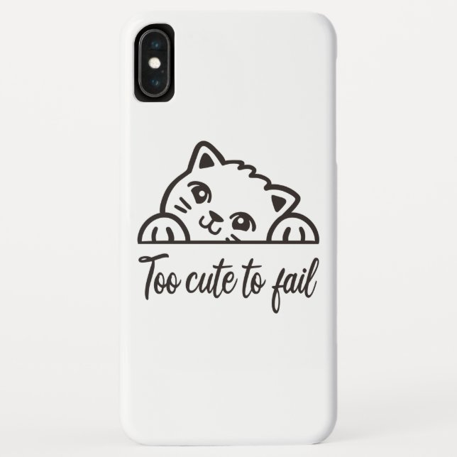 Funda De Case-Mate Para iPhone Demasiado lindo para fallar (Reverso)
