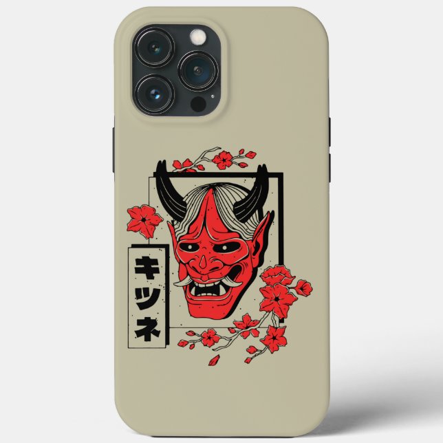 Funda De Case-Mate Para iPhone demonio japonés (Reverso )