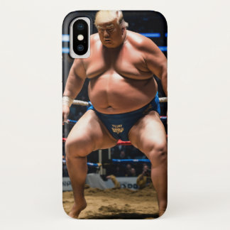 Funda Para iPhone X Demostración de sumo: Tiroteo de acción de Donald