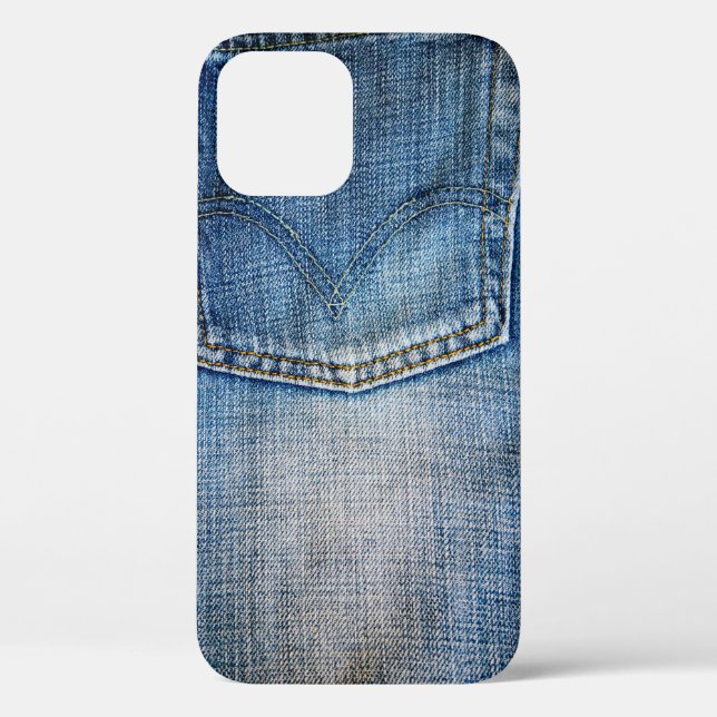 Funda De Case-Mate Para iPhone Denim azul (Reverso )