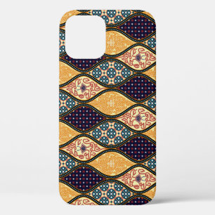 Funda Para iPhone 12 Denim Blue Art Nouveau: sin foco