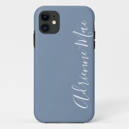 Funda Para iPhone 11 Denim Blue simplemente personalizado