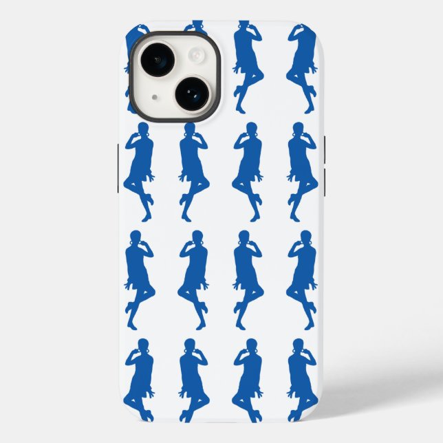 Funda De Case-Mate Para iPhone Denim Bold Mod GoGo Chicas (Reverso )