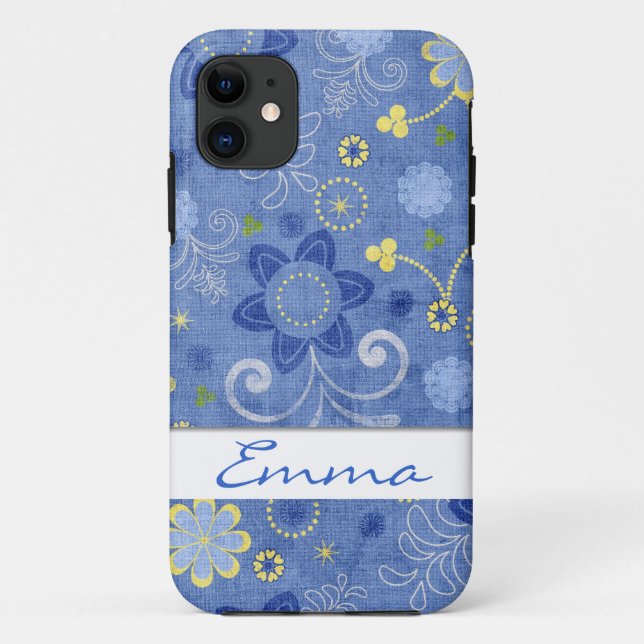 Funda De Case-Mate Para iPhone Denim de primavera (Reverso)